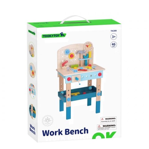 Tooky Toy TOOKY TOY Drewniany Stół Do Majsterkowania Warsztat