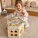 Tooky Toy TOOKY TOY Interaktywny Drewniany Sześciokąt Montessori Otwierane Pudełko