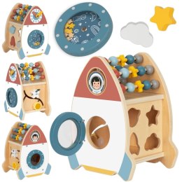 Tooky Toy TOOKY TOY Kosmiczna Rakieta Aktywności Sorter Labirynt Drewniany