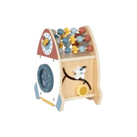 Tooky Toy TOOKY TOY Kosmiczna Rakieta Aktywności Sorter Labirynt Drewniany
