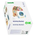 Tooky Toy TOOKY TOY Kosmiczna Rakieta Aktywności Sorter Labirynt Drewniany