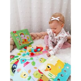 Tooky Toy TOOKY TOY Układanka Klocki dla Dzieci Zwierzęta Dopasuj Nauka Kształtów Kolorów + Plansze