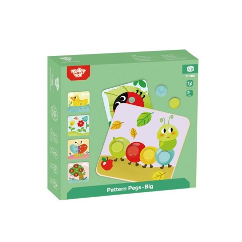 Tooky Toy TOOKY TOY Układanka Klocki dla Dzieci Zwierzęta Dopasuj Nauka Kształtów Kolorów + Plansze