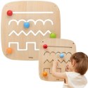 Viga Toys VIGA Drewniana Tablica Manipulacyjna Sensoryczna Labirynt