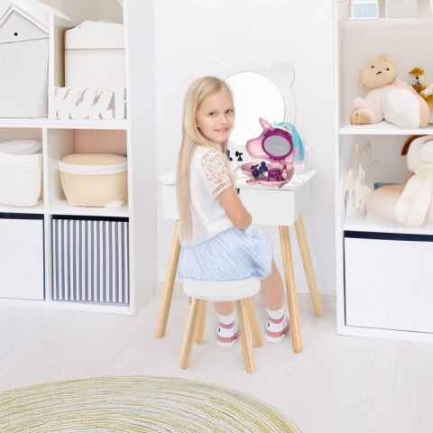 Viga Toys VIGA Zestaw Biała Toaletka + Akcesoria Jak z Salonu