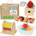 Woopie Let's Go Green WOOPIE GREEN Box Pudełko XXL Montessori Edukacyjne 6w1 Sensoryczne 5-6 Miesięcy 13el. FSC