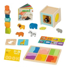 Woopie Let's Go Green WOOPIE GREEN Box Pudełko XXL Montessori Edukacyjne 7w1 Sensoryczne 31-36 Mies. FSC