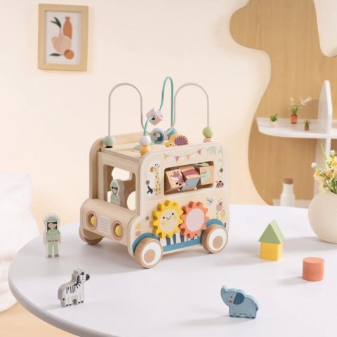 Woopie Let's Go Green WOOPIE GREEN Drewniana Kostka Aktywności Samochód Terenowy Safari FSC