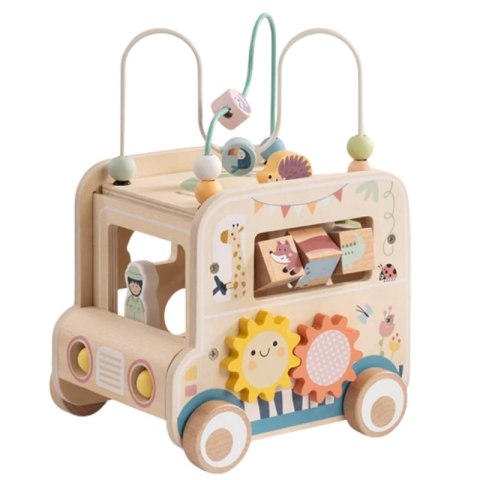 Woopie Let's Go Green WOOPIE GREEN Drewniana Kostka Aktywności Samochód Terenowy Safari FSC