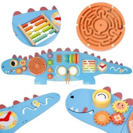 Woopie Let's Go Green WOOPIE GREEN Drewniana Ścienna Tablica Manipulacyjna Dinozaur Montessori FSC