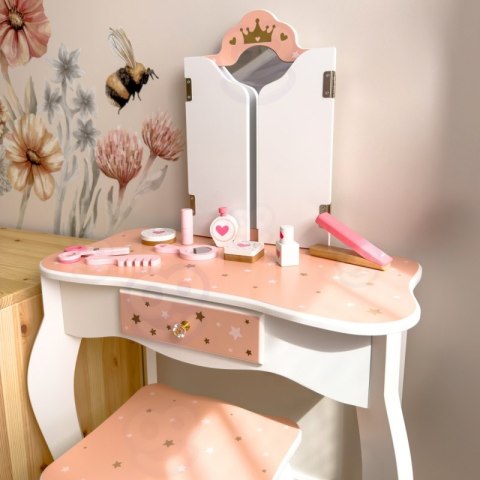 Woopie Let's Go Green WOOPIE GREEN Drewniana Toaletka z Lustrem i Akcesoriami