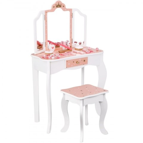 Woopie Let's Go Green WOOPIE GREEN Drewniana Toaletka z Lustrem i Akcesoriami