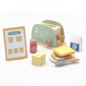 Woopie Let's Go Green WOOPIE GREEN Drewniany Toster Zestaw Śniadaniowy z Akcesoriami 14 el. FSC