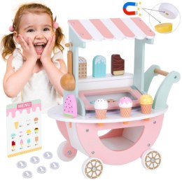 Woopie Let's Go Green WOOPIE GREEN Lodziarnia XXL Sklepik Pastelowy Wózek z Lodami